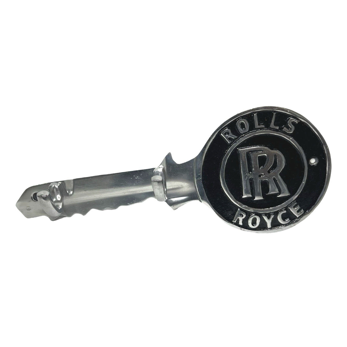 Rolls Royce Car Badge Emblem Novelty Key Shaped Wall Mount Coat Hook. Pre-owned collectable, actual item photographed by The Voyage Bird.