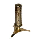 Rare Vintage Ronson Tripod Atomic Table Lighter Gold Tone Textured