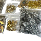 Bundles of Jewellery Making Pendants & Charms - Unused Hearts Leaves Star Signs