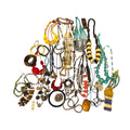Vintage 1kg African Tribal Jewellery Bundle Carved Bovine Bone Necklaces