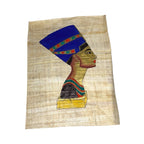 5x Egyptian Papyrus Hand Paintings - Isis Hathor Nefertari Cleopatra VII Art Lot Paintings by TheVoyageBird