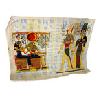 5x Egyptian Papyrus Hand Paintings - Isis Hathor Nefertari Cleopatra VII Art Lot Paintings by TheVoyageBird