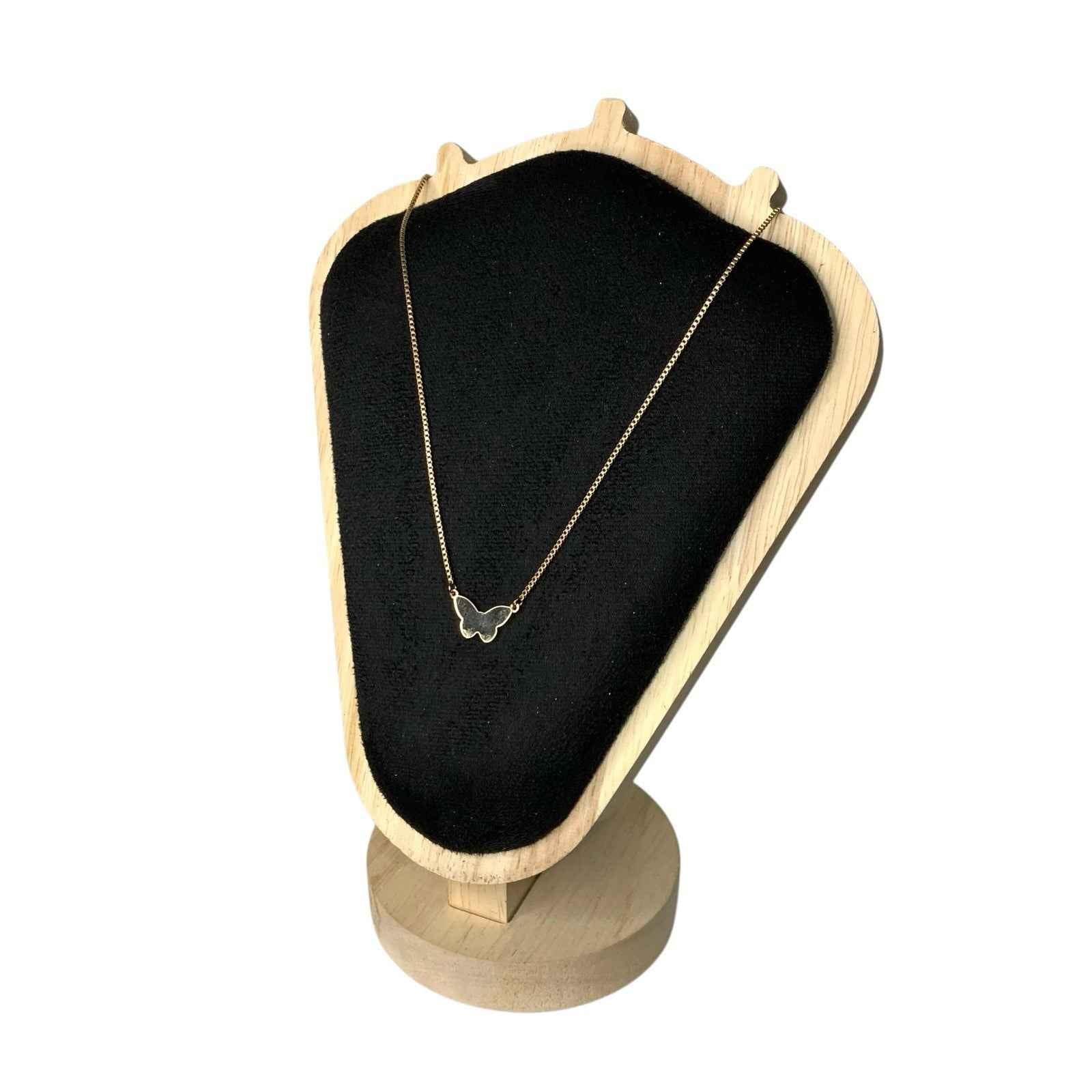 Rose Gold Coloured Butterfly Necklace by Swatch Vintage Jewellery 1990s–2000s