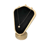 925 Sterling Silver Crystal Pavé Ball Pendant Chain Necklace Round Sparkle Gift