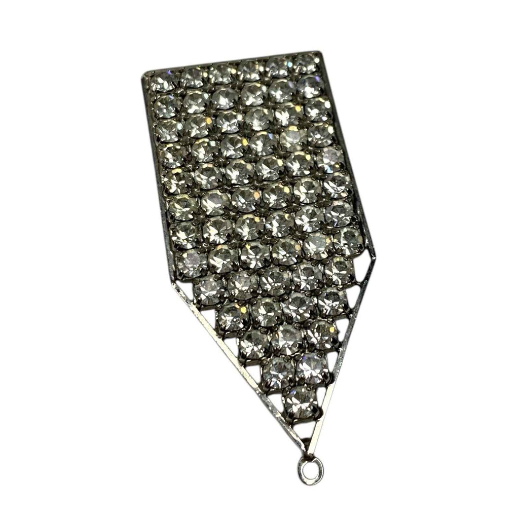 Jutta Reissig Hamburg Germany Brooch Pendant with Rhinestones - Very Rare