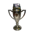 Vintage Silver Plated Trophy Cup Table Lighter Twin Handles Barware Decor