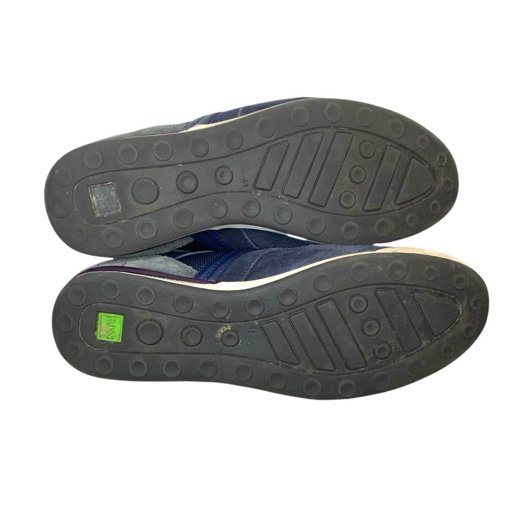 Hugo Boss Mens Navy Blue Trainers UK Size 7 Shoes Casual Sneakers