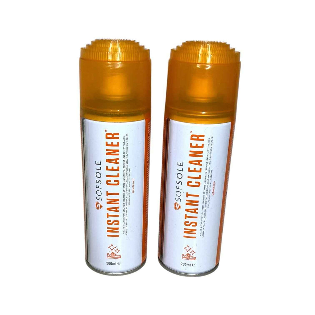 2 x Sof Sole Instant Shoe Cleaner (2 X 200ml Cans) Sneaker Trainer Crep Spray