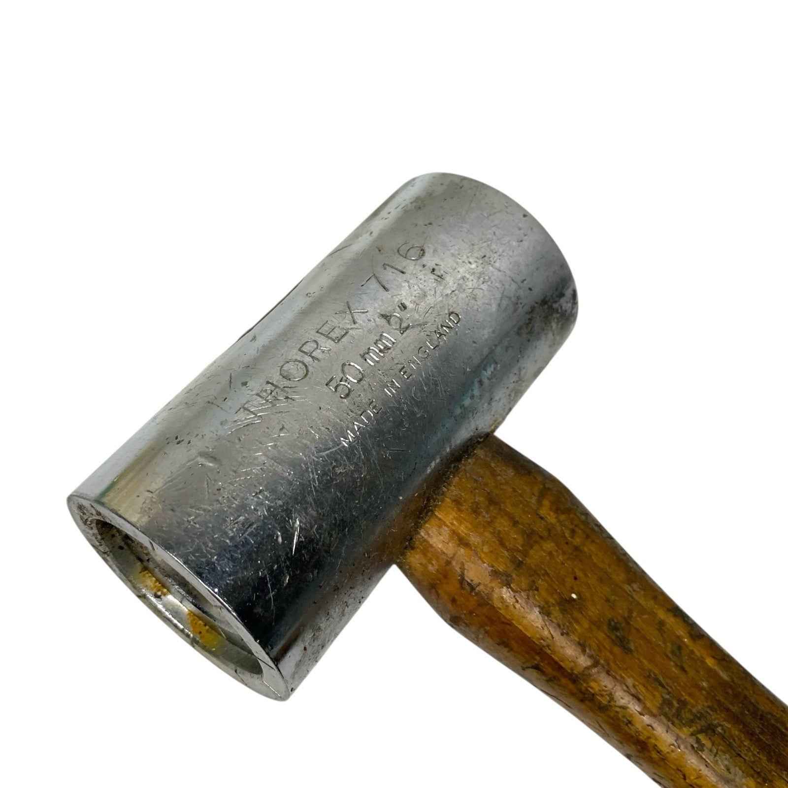 Thor Thorex 716 50mm Base Hammer Wooden Handle No Nylon Faces Vintage Tool