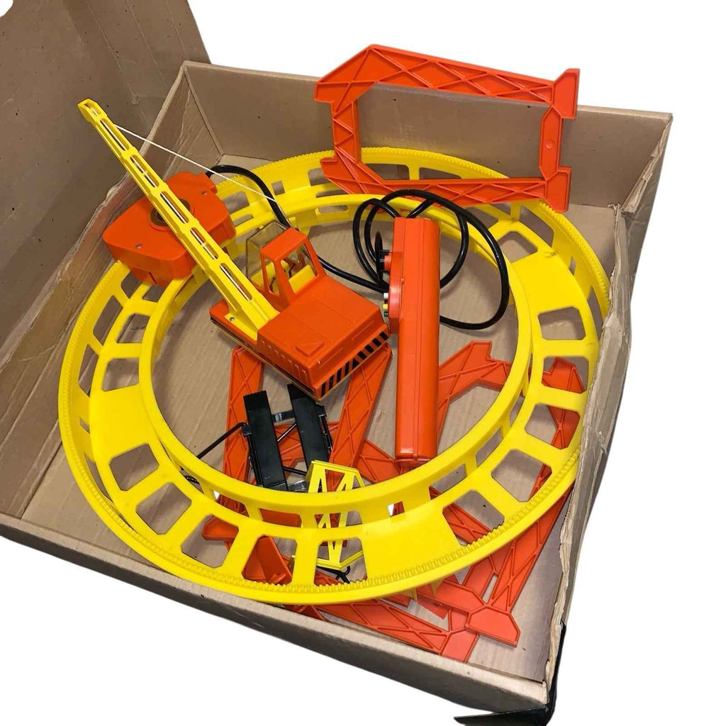 Vintage Portico Rico Electric Drive Gantry Crane Construction Toy Boxed - Rare