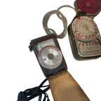 Vintage Sekonic Auto Lumi Weston Master II V Light Exposure Meters With Cases