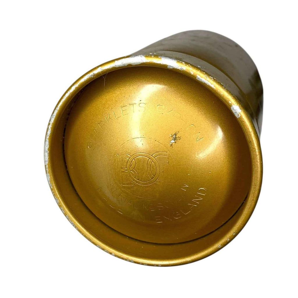 Vintage BOC Sparklets Soda Syphon Gold with Charger Key 1960s 1970s Barware