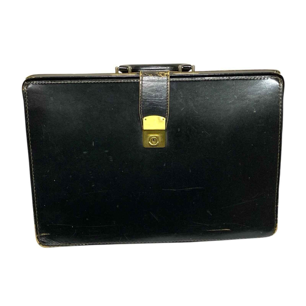 Vintage Papworth Leather Luggage Lawyers Doctors Attache Briefcase Brown Case