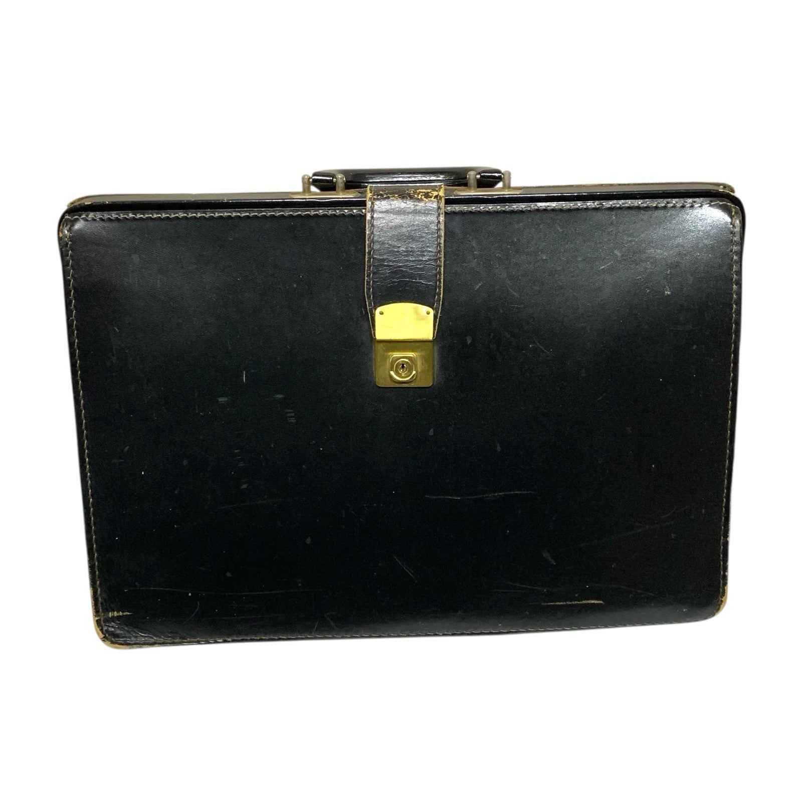 Vintage Papworth Leather Luggage Lawyers Doctors Attache Briefcase Brown Case