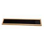 Black Rubber Bar Mat Runner 24" x 4" in Wooden Frame – Unused Excellent Conditio