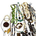 Vintage 1kg Ethnic Tribal Carved Bovine Bone African Jewellery Bundle Necklace