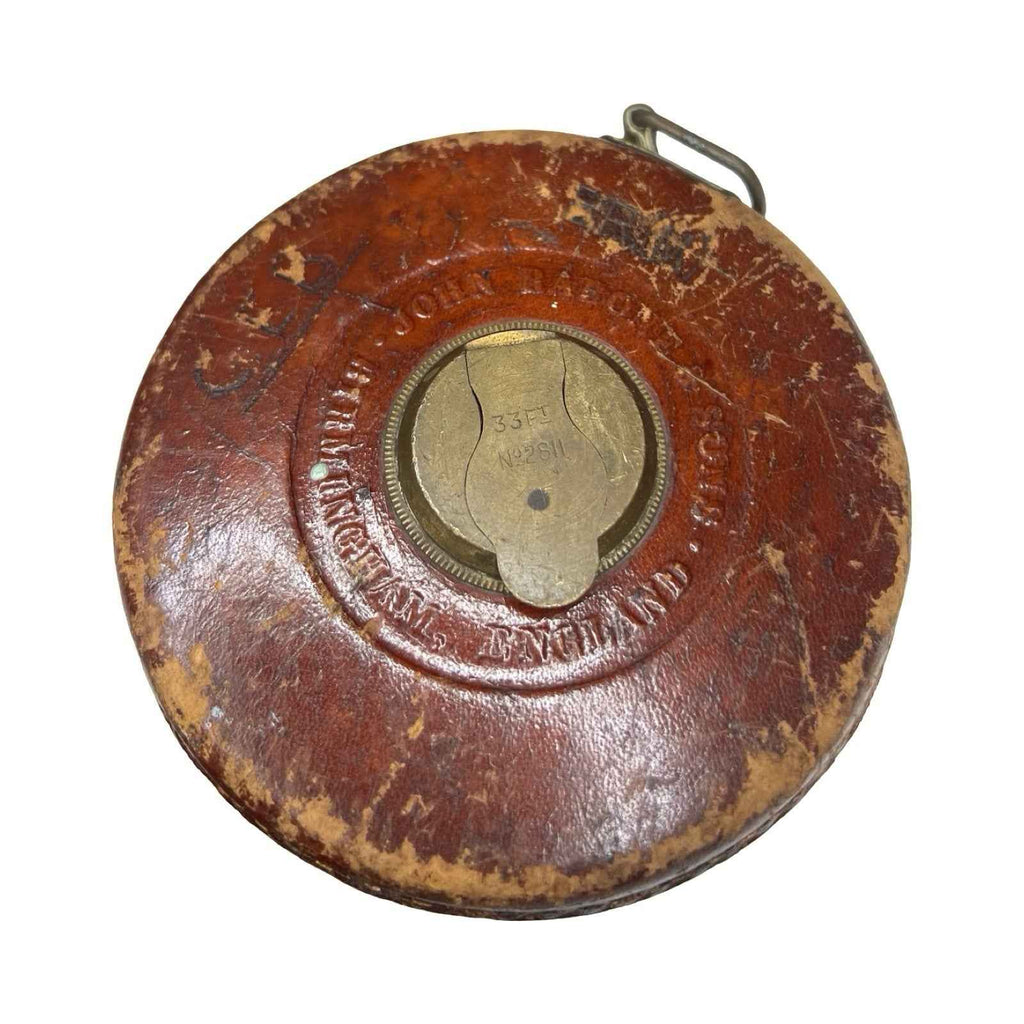 Vintage Leather Tape Measures Job Lot Treble Rabone Abbey Brass Old Tools