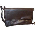 Carrie Brown Leather Clutch Crossbody Bag Ladies Handbag