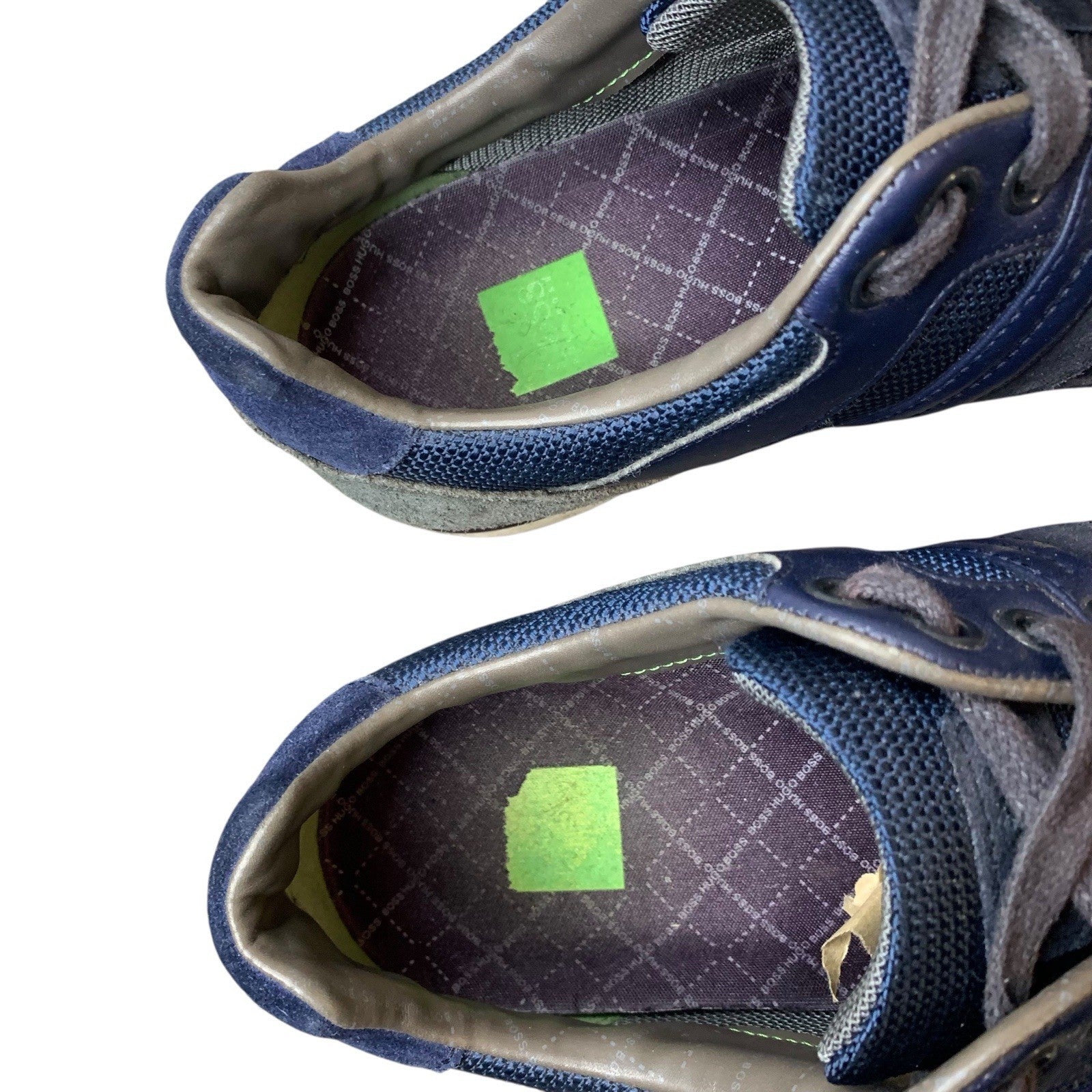 Hugo Boss Mens Navy Blue Trainers UK Size 7 Shoes Casual Sneakers