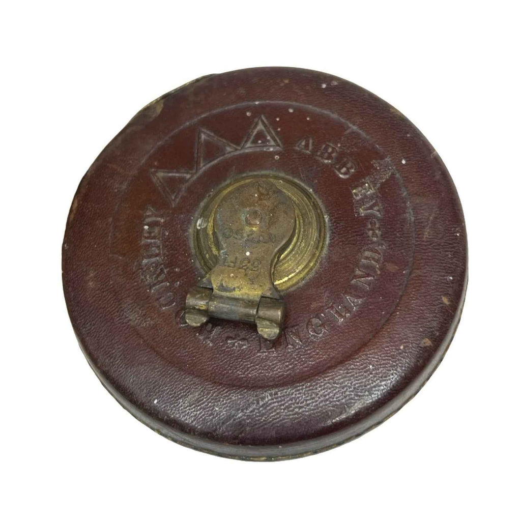 Vintage Leather Tape Measures Job Lot Treble Rabone Abbey Brass Old Tools
