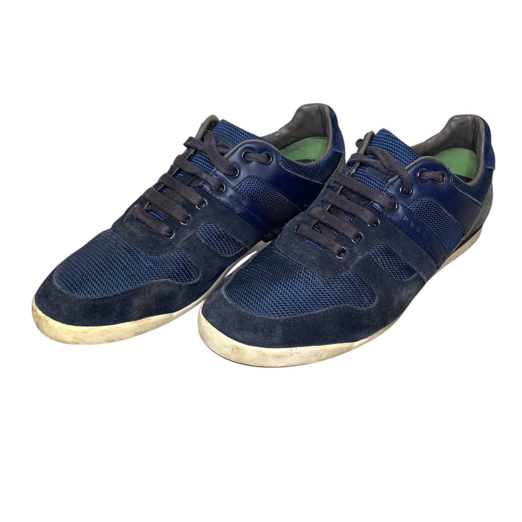 Hugo Boss Mens Navy Blue Trainers UK Size 7 Shoes Casual Sneakers