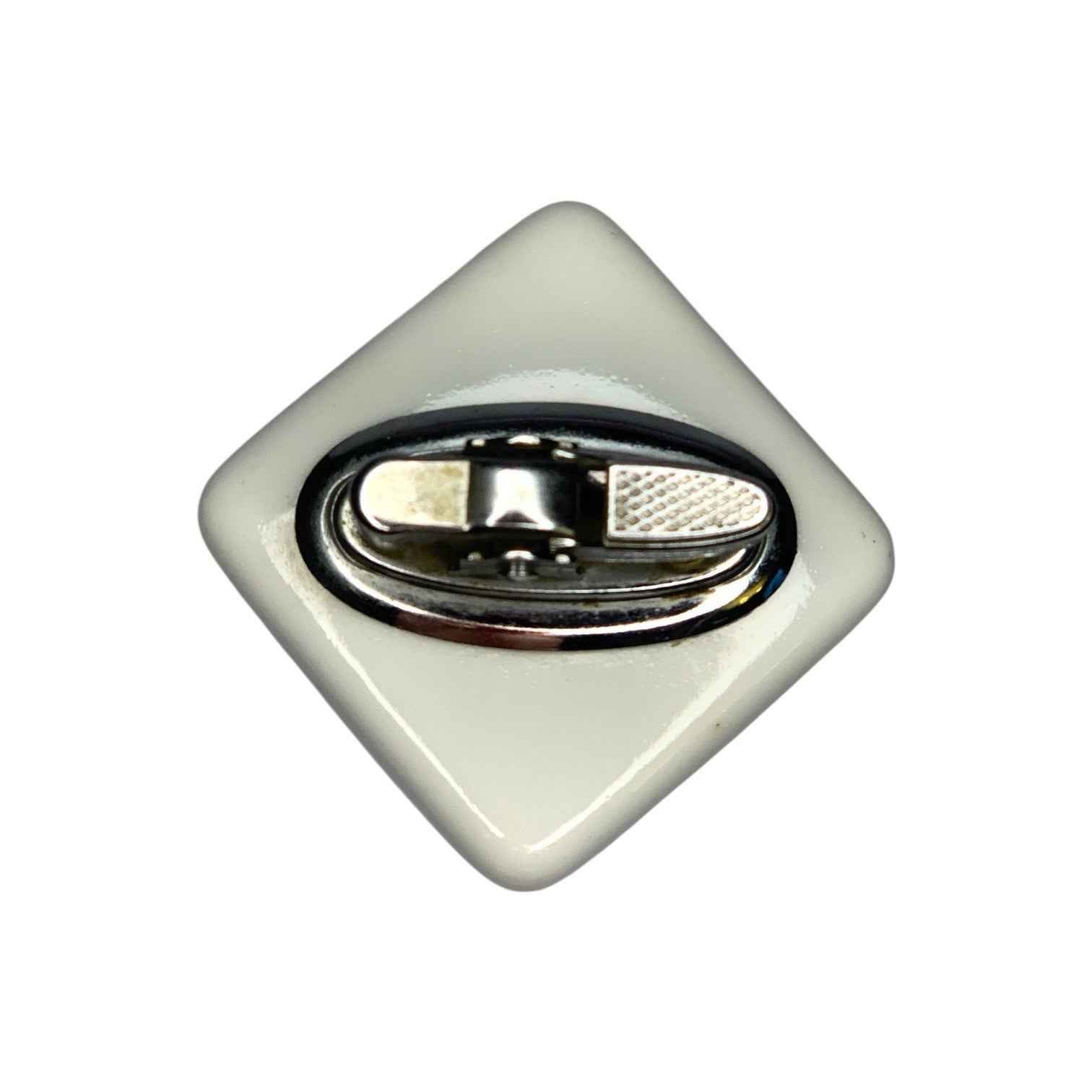 1960s Poker Playing Cards Ceramic Cube Table Lighter Mid Century Modern