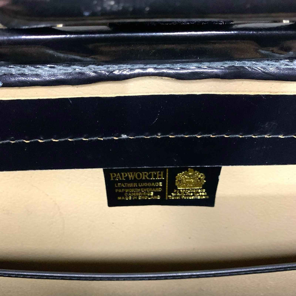 Vintage Papworth Leather Luggage Lawyers Doctors Attache Briefcase Brown Case