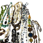 Vintage 1kg Ethnic Tribal Carved Bovine Bone African Jewellery Bundle Necklace