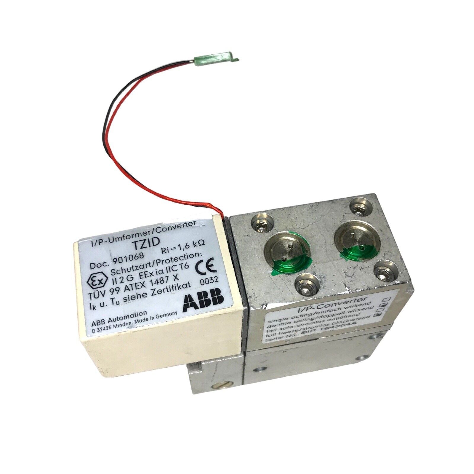 ABB I/P Converter TZID Double Acting Fail Freeze - Ri = 1,6 k Ω Ohm PLC Processors by TheVoyageBird
