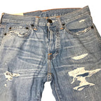 Abercrombie & Fitch Distressed Ripped Jeans Size W28 x L30 Light Blue Jeans by TheVoyageBird