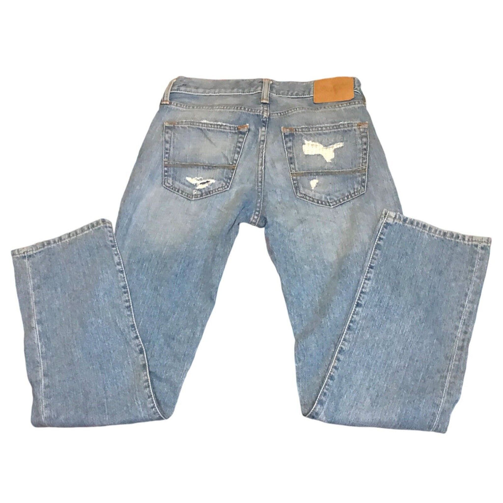 Abercrombie & Fitch Distressed Ripped Jeans Size W28 x L30 Light Blue Jeans by TheVoyageBird