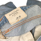 Abercrombie & Fitch Distressed Ripped Jeans Size W28 x L30 Light Blue Jeans by TheVoyageBird
