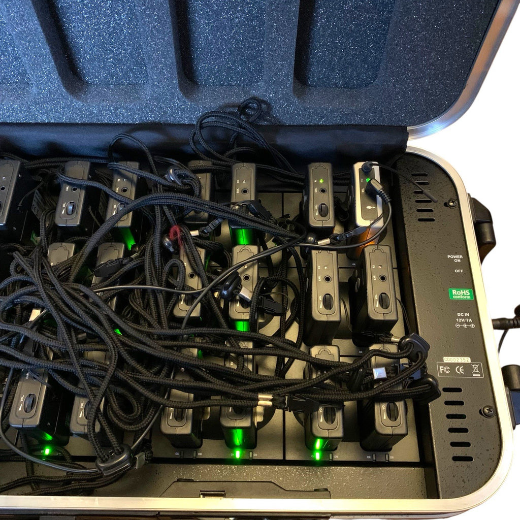 Acoustiguide Wireless Tour Guide System 1 Transmitter 35 Receivers HDC-736 Case Other Pro Audio Equipment by TheVoyageBird