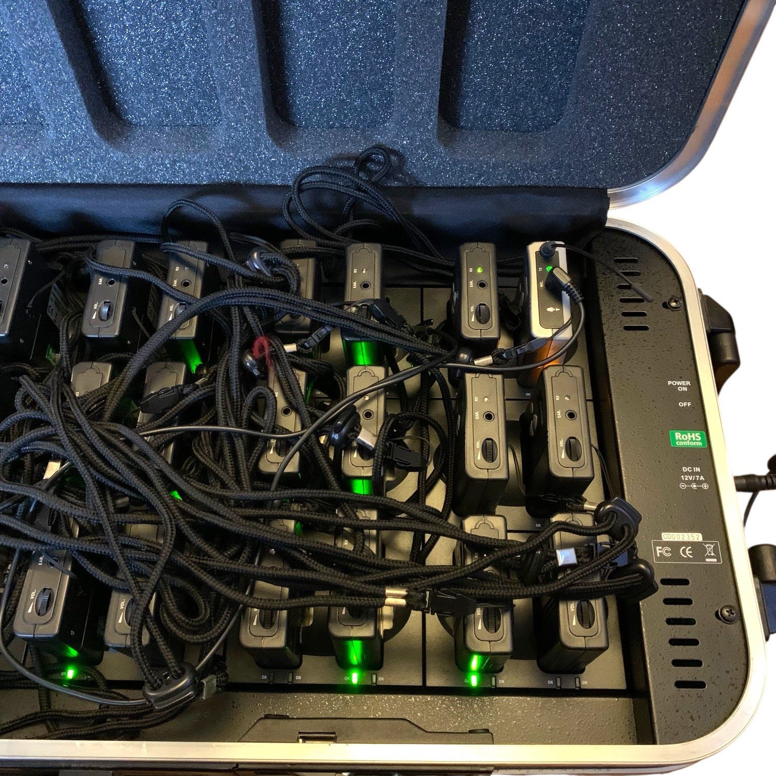 Acoustiguide Wireless Tour Guide System 1 Transmitter 35 Receivers HDC-736 Case Other Pro Audio Equipment by TheVoyageBird