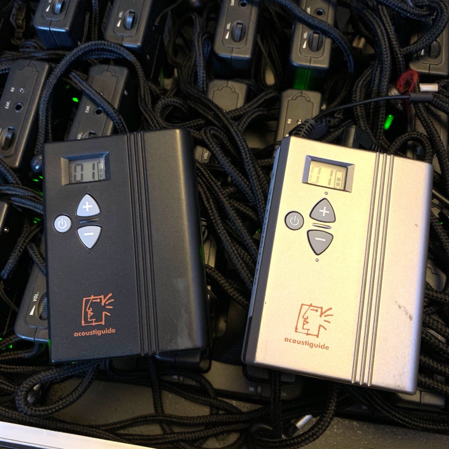 Acoustiguide Wireless Tour Guide System 1 Transmitter 35 Receivers HDC-736 Case Other Pro Audio Equipment by TheVoyageBird