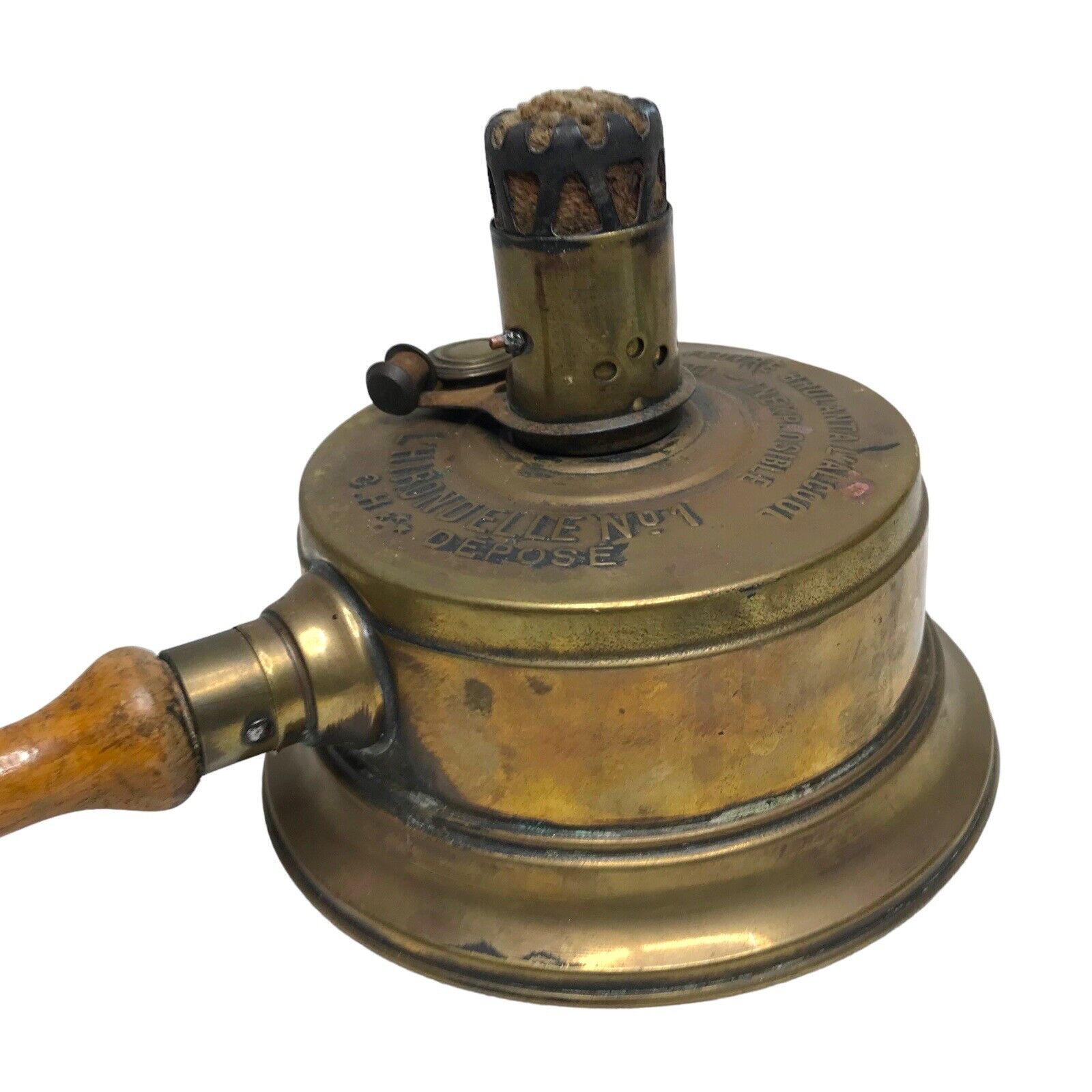 Antique Brass Oil Burner Stove L'Hirondelle No.1 C.H. Depose French Other Brass by TheVoyageBird