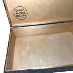 Antique Greens of Brighton Sponge Mixture - Wooden Hinged Case - Rare 1920s Tins by TheVoyageBird