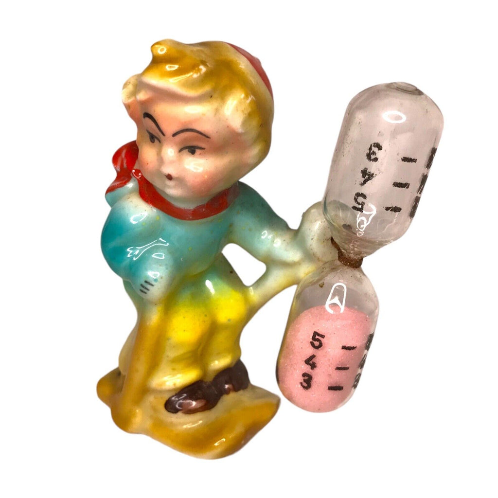 Antique Katzhütte Porcelain Figurine - Germany Egg Timer Sand Hourglass - 1900s Grindley by TheVoyageBird
