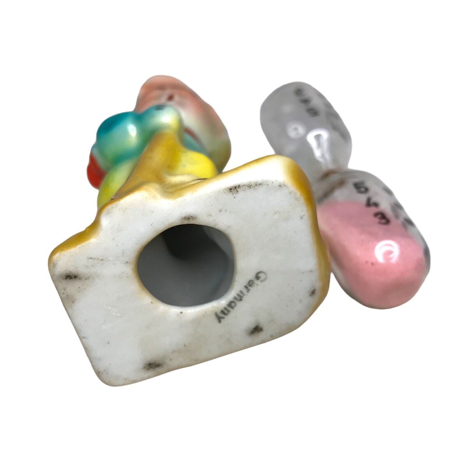 Antique Katzhütte Porcelain Figurine - Germany Egg Timer Sand Hourglass - 1900s Grindley by TheVoyageBird