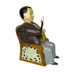 Antique Vintage Cast Iron Tammany Hall - Fat Man in Chair Money Bank Box Moneyboxes by TheVoyageBird