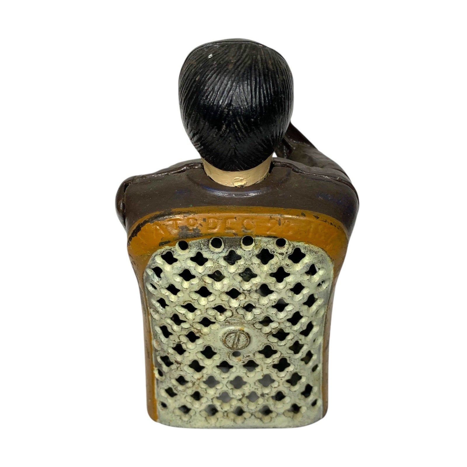 Antique Vintage Cast Iron Tammany Hall - Fat Man in Chair Money Bank Box Moneyboxes by TheVoyageBird