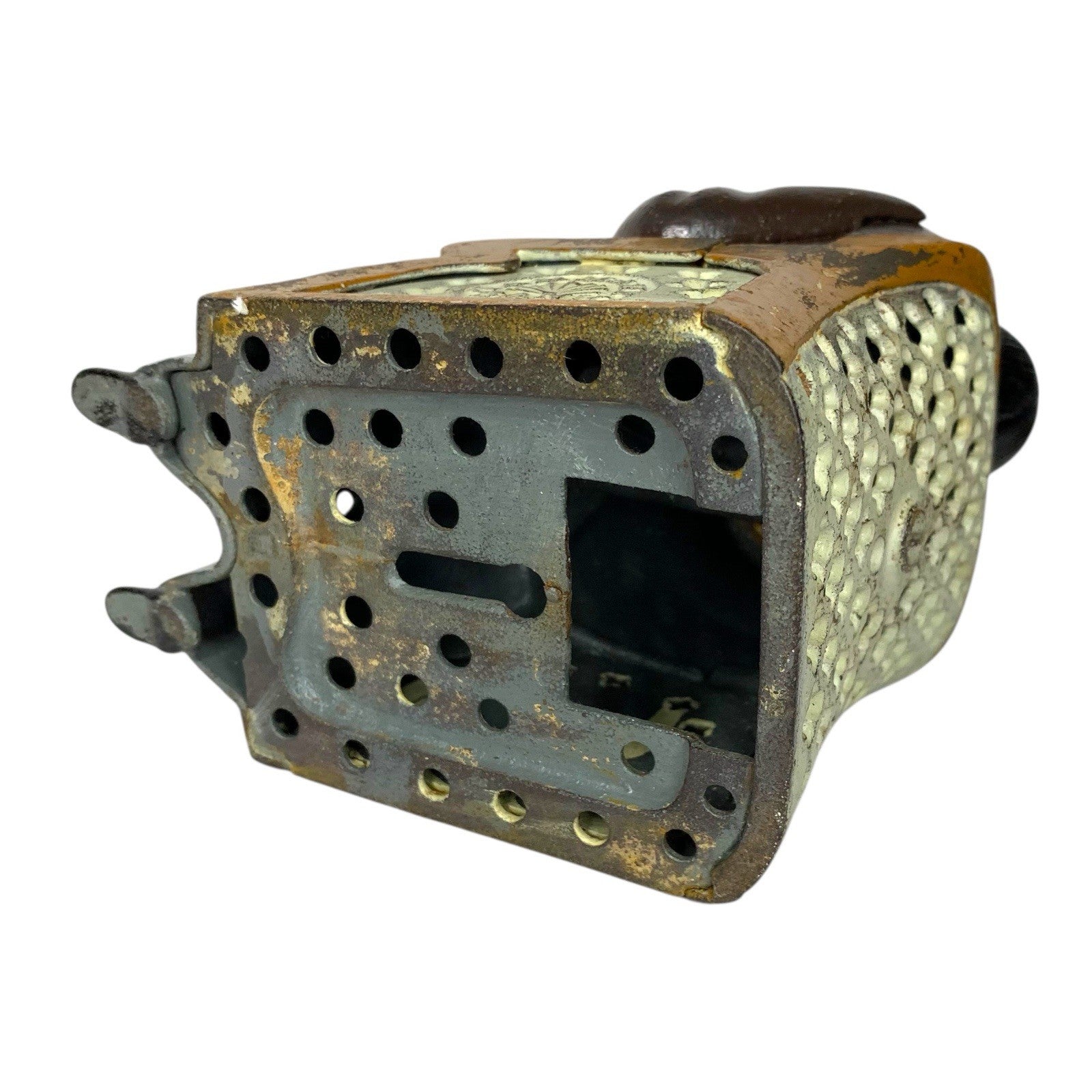 Antique Vintage Cast Iron Tammany Hall - Fat Man in Chair Money Bank Box Moneyboxes by TheVoyageBird