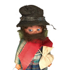 Australian Swagman Dolls Vintage Folk Art Bushman Hobo with Bedroll on Back Antique Dolls by TheVoyageBird