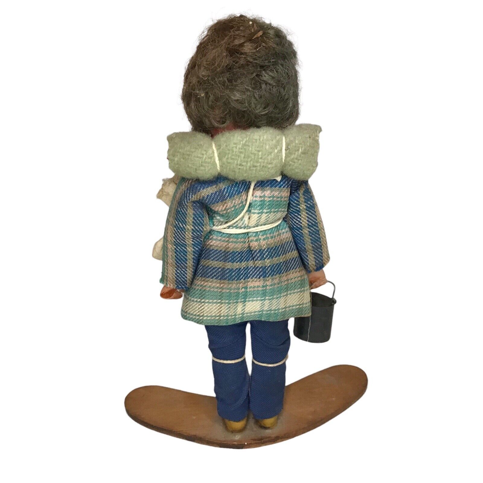 Australian Swagman Dolls Vintage Folk Art Bushman Hobo with Bedroll on Back Antique Dolls by TheVoyageBird