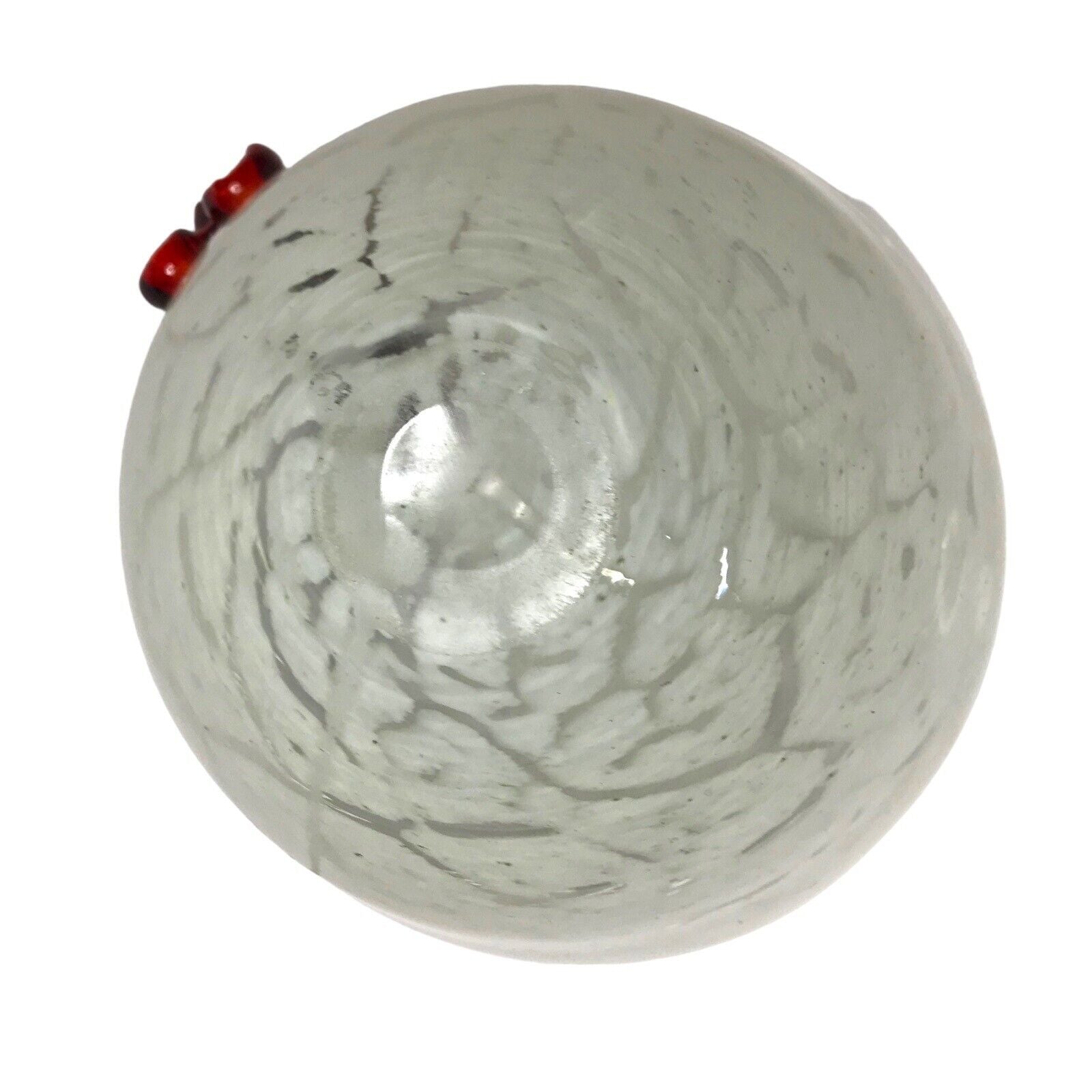 Blown Art Glass Murano Style White Rooster Chicken Hen Figure Bowl Lalique by TheVoyageBird