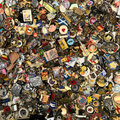 Bulk Vintage Enamel Pin Badges, Mixed Job Lots 250g-2kg — view 2