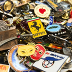 Bulk Vintage Enamel Pin Badges, Mixed Job Lots 250g-2kg