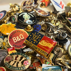 Bulk Vintage Enamel Pin Badges, Mixed Job Lots 250g-2kg