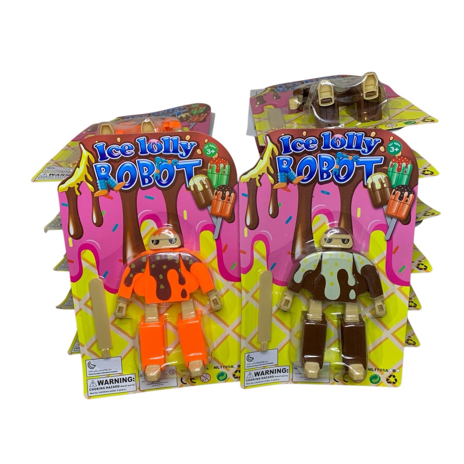 Bundle 22x Ice Lolly Robot Changers Transformers Style Toys Party Bag Fillers TV & Movie Character Toys by TheVoyageBird