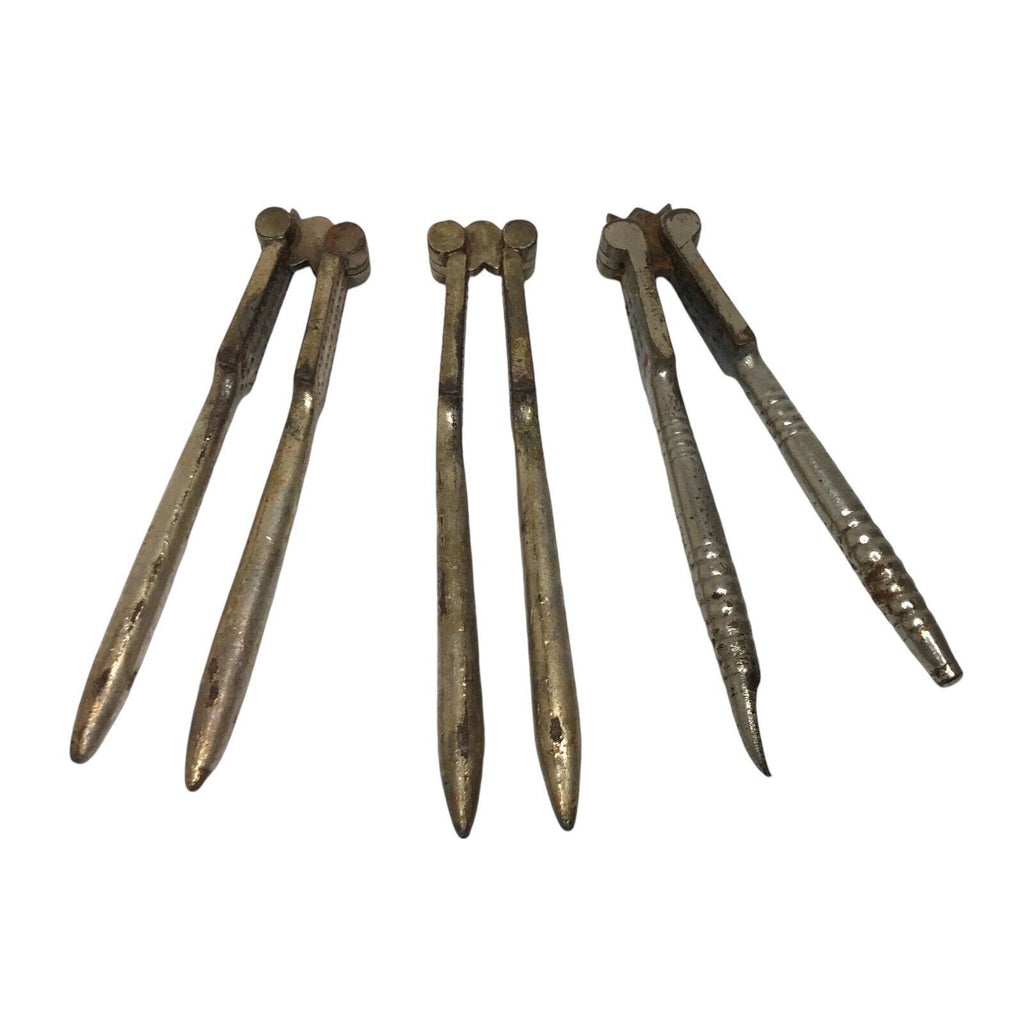 Bundle of 3 Antique Shel Pine Nuts Hazelnuts Walnuts Nutcracker - Reversible Nutcrackers by TheVoyageBird